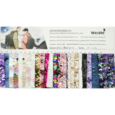 Bead PRT Polyester Sequins Fabric For Various Fashion Stage Clothing