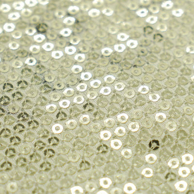 Custom Color Decorative 0.65mm Colorful Sequin Fabric Woven Technics